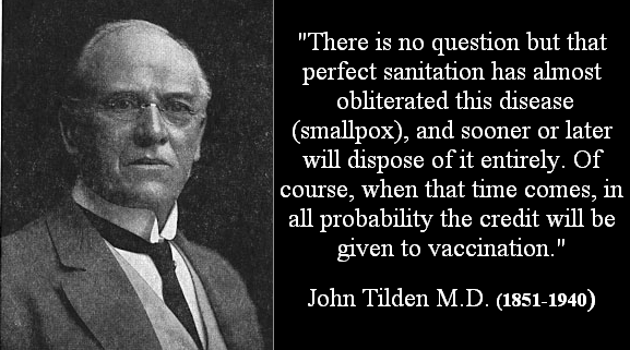 john tilden smallpox Politicians vs Doctors on Vaccines, Quacks and Hippies on the Internet