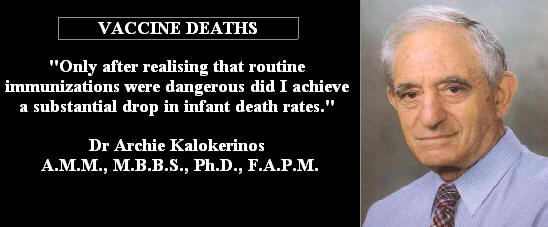 vaccine archie kalokineros infant death Politicians vs Doctors on Vaccines, Quacks and Hippies on the Internet